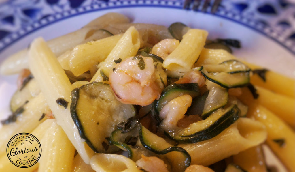 Penne Senza Glutine Gamberetti e Zucchine