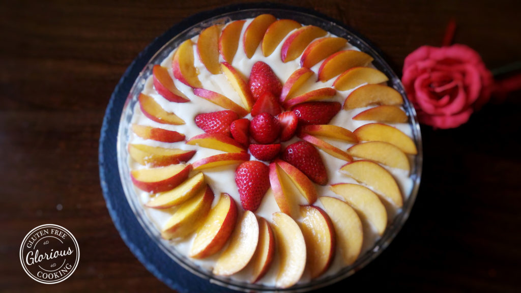 Crostata di Pesche e Fragole Senza Glutine