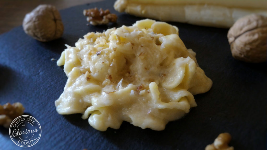 Orecchiette Senza Glutine alla Crema di Asparagi e Gorgonzola